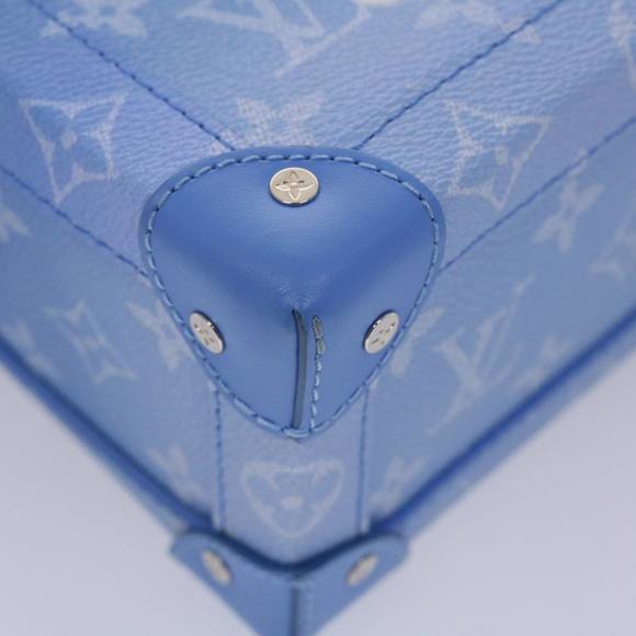 LOUIS VUITTON Monogram Clouds Soft Trunk Shoulder Bag Blue M45430 LV Auth 46350A - Picture 14 of 16